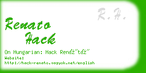 renato hack business card